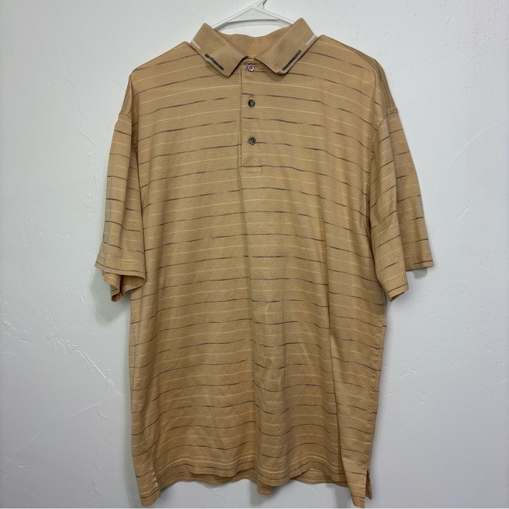 Ping Collection Double Mercerized Men Polo Shirt Large Cotton Collar Short Sleev